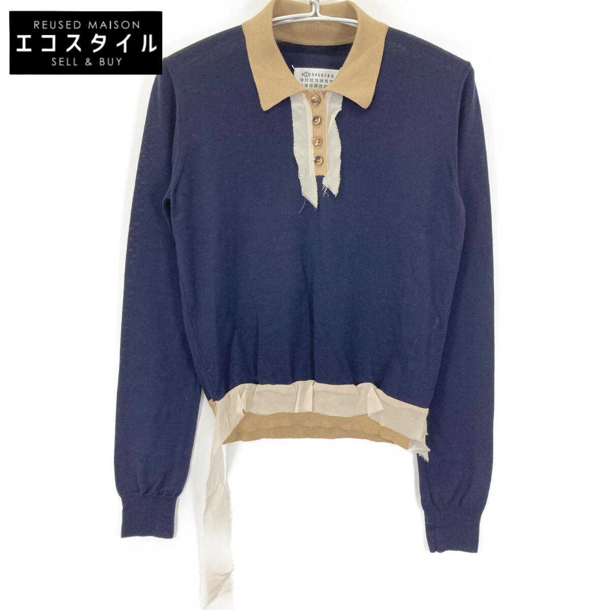 Maison Margiela 21Stainless Steel S51GL0030 Navy Wool Destroy Polo Shirt tops M Navy beigeUsed
Maison Margiela 21Stainless Steel S51GL0030 Navy Wool Destroy Polo Shirt tops M Navy beigeUsed