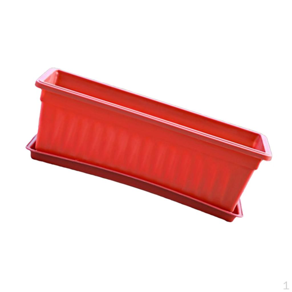 Balcony Rectangular Plant Pot Flower Garden Nursery Container червоний
Balcony Rectangular Plant Pot Flower Garden Nursery Container червоний