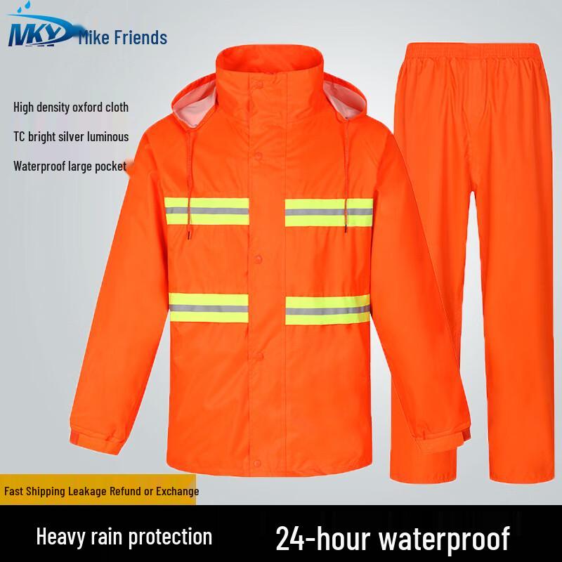 Makiyo Upgraded High-Visibility Orange Two-Piece Rain Suit 4XL
Makiyo Upgraded High-Visibility Orange Two-Piece Rain Suit 4XL