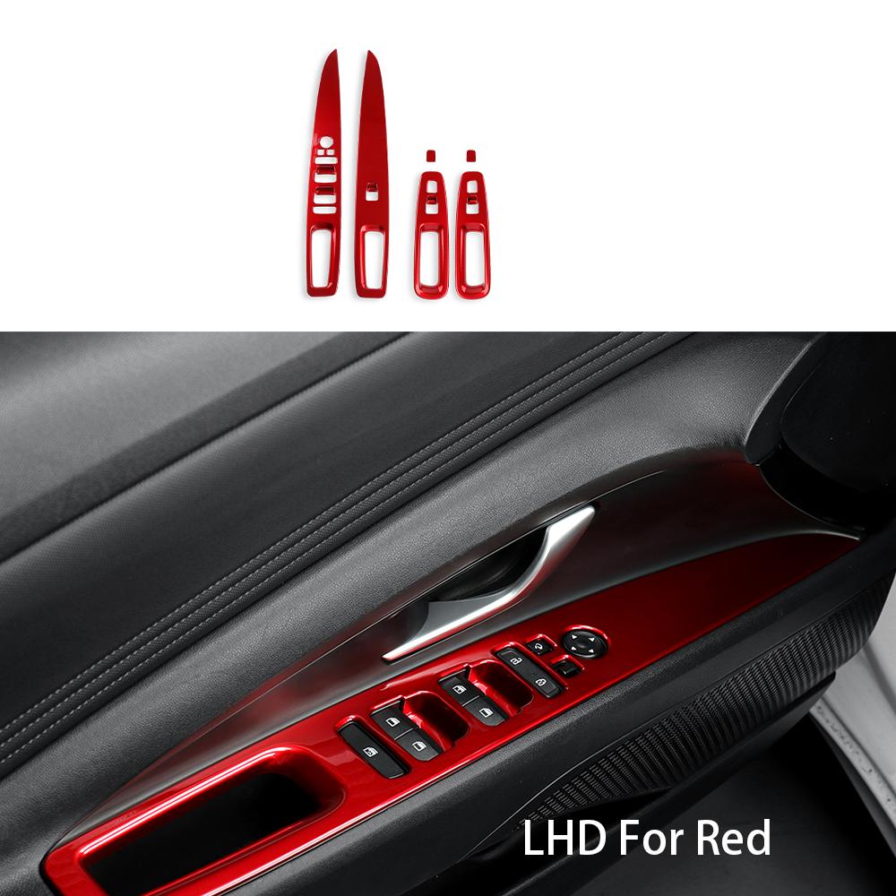 RHD/LHD For Hyundai Elantra CN7 N 2020-2026 Red Window Glass Lifting Switch Button Cover Door Armrest Trim Panel
RHD/LHD For Hyundai Elantra CN7 N 2020-2026 Red Window Glass Lifting Switch Button Cover Door Armrest Trim Panel