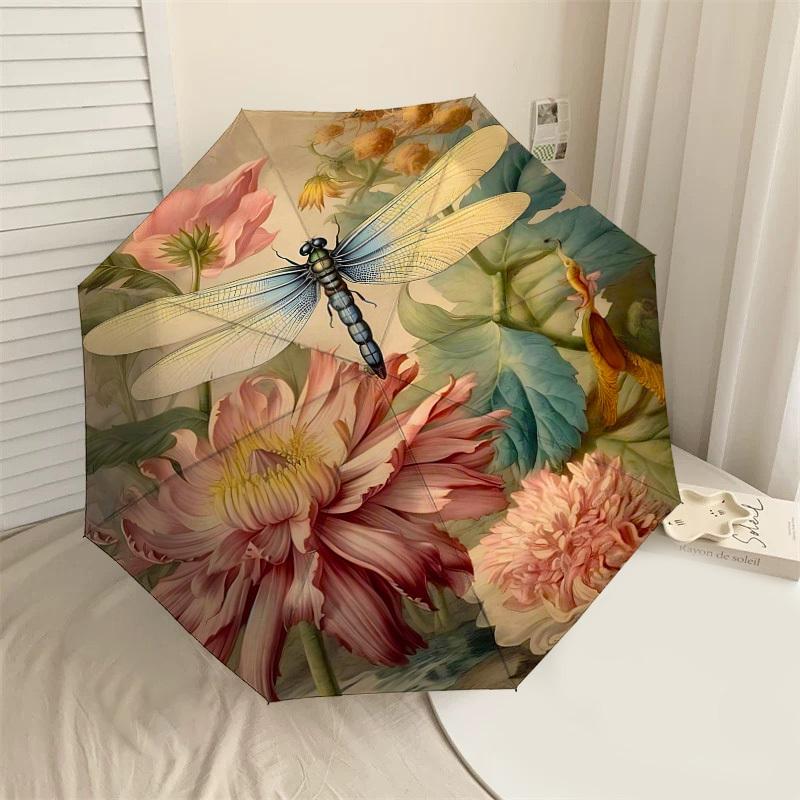 1PC Dragonfly Flowers Umbrella-8-Rib Reinforced Portable Folding Travel Suitable for All Seasons Outdoor Daily Use-J377
1PC Dragonfly Flowers Umbrella-8-Rib Reinforced Portable Folding Travel Suitable for All Seasons Outdoor Daily Use-J377