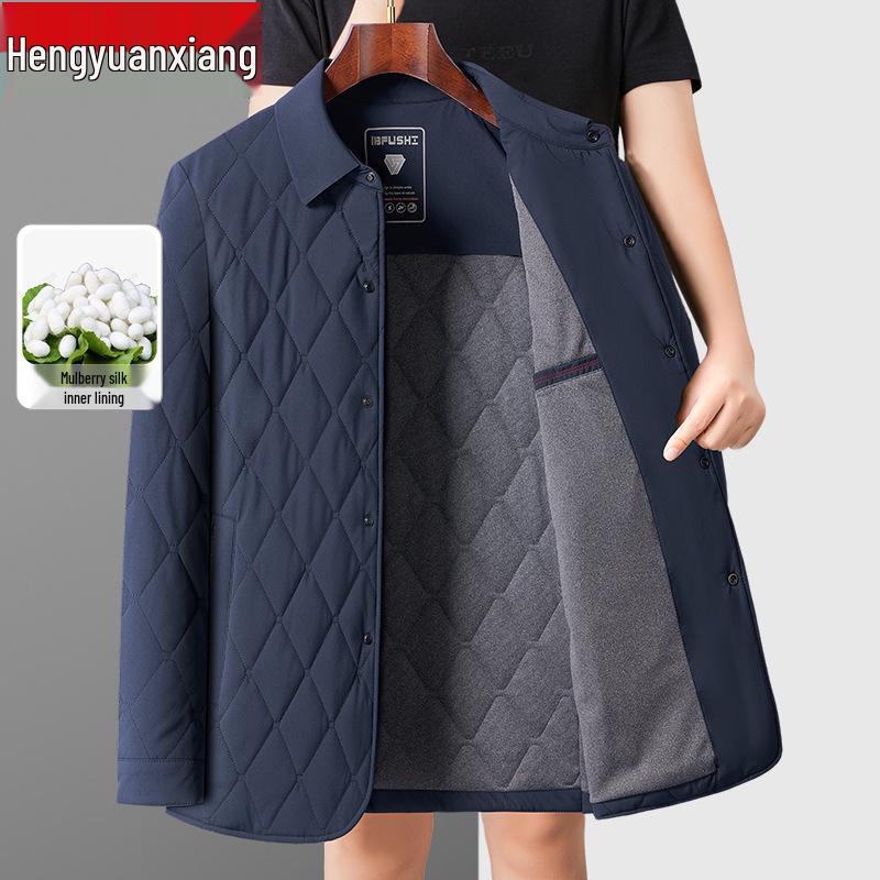 Hengyuanxiang Men s 2025 Winter Turn-Down Collar Silk Cotton-Padded Jacket for Middle-Aged and Elderly 195 (180-195 lbs)
Hengyuanxiang Men s 2025 Winter Turn-Down Collar Silk Cotton-Padded Jacket for Middle-Aged and Elderly 195 (180-195 lbs)