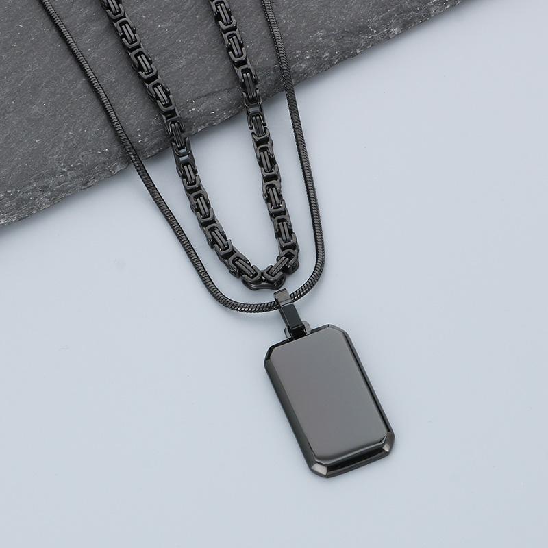 Fashion Royal & Snake Chain Double Layer Men s Medal Pendant Necklace - Stainless Steel 304 - KN283138-KFC
Fashion Royal & Snake Chain Double Layer Men s Medal Pendant Necklace - Stainless Steel 304 - KN283138-KFC