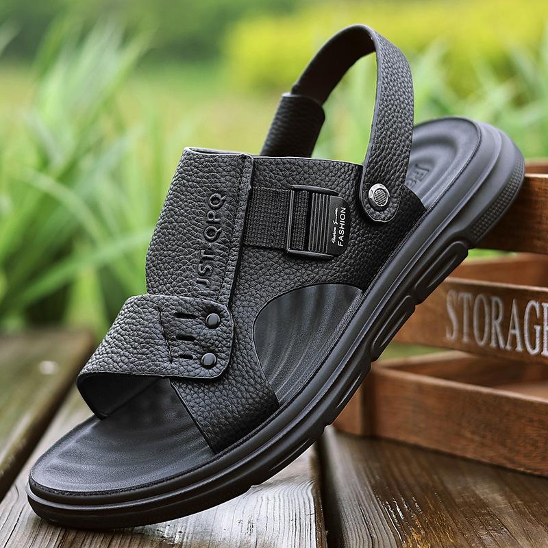 Sandals men s 2025 shoes summer first layer cowhide driving sandals wear dual-purpose beach shoes 2025 38
Sandals men s 2025 shoes summer first layer cowhide driving sandals wear dual-purpose beach shoes 2025 38