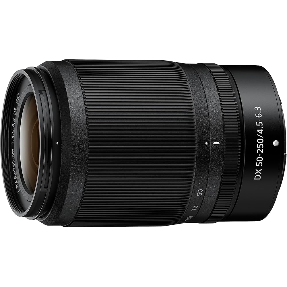 Nikon NZDXVR50-250 telephoto zoom lens NIKKOR Z DX 50-250mm f/4.5-6.3 VR Z mount DX lens
Nikon NZDXVR50-250 telephoto zoom lens NIKKOR Z DX 50-250mm f/4.5-6.3 VR Z mount DX lens