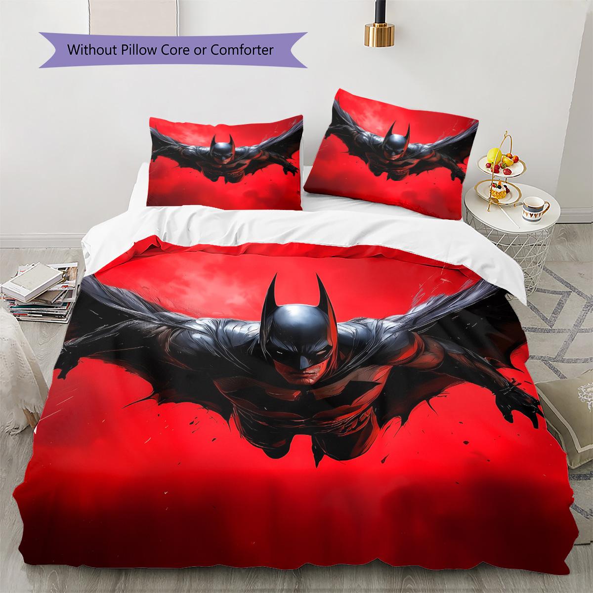Red Black Batman Bedding Set,1 Duvet Cover &2 Pillowcases,Home Use,Perfect Gift 135x200cm
Red Black Batman Bedding Set,1 Duvet Cover &2 Pillowcases,Home Use,Perfect Gift 135x200cm