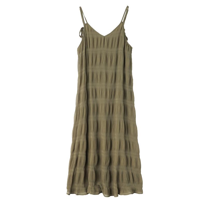 Летнее повседневное свободное платье размера плюс Женская мода Теплые натуральные тонкие платья с V-образным вырезом Женский дизайнер с рюшами Твердая одежда с открытыми плечами 2XL зелёный