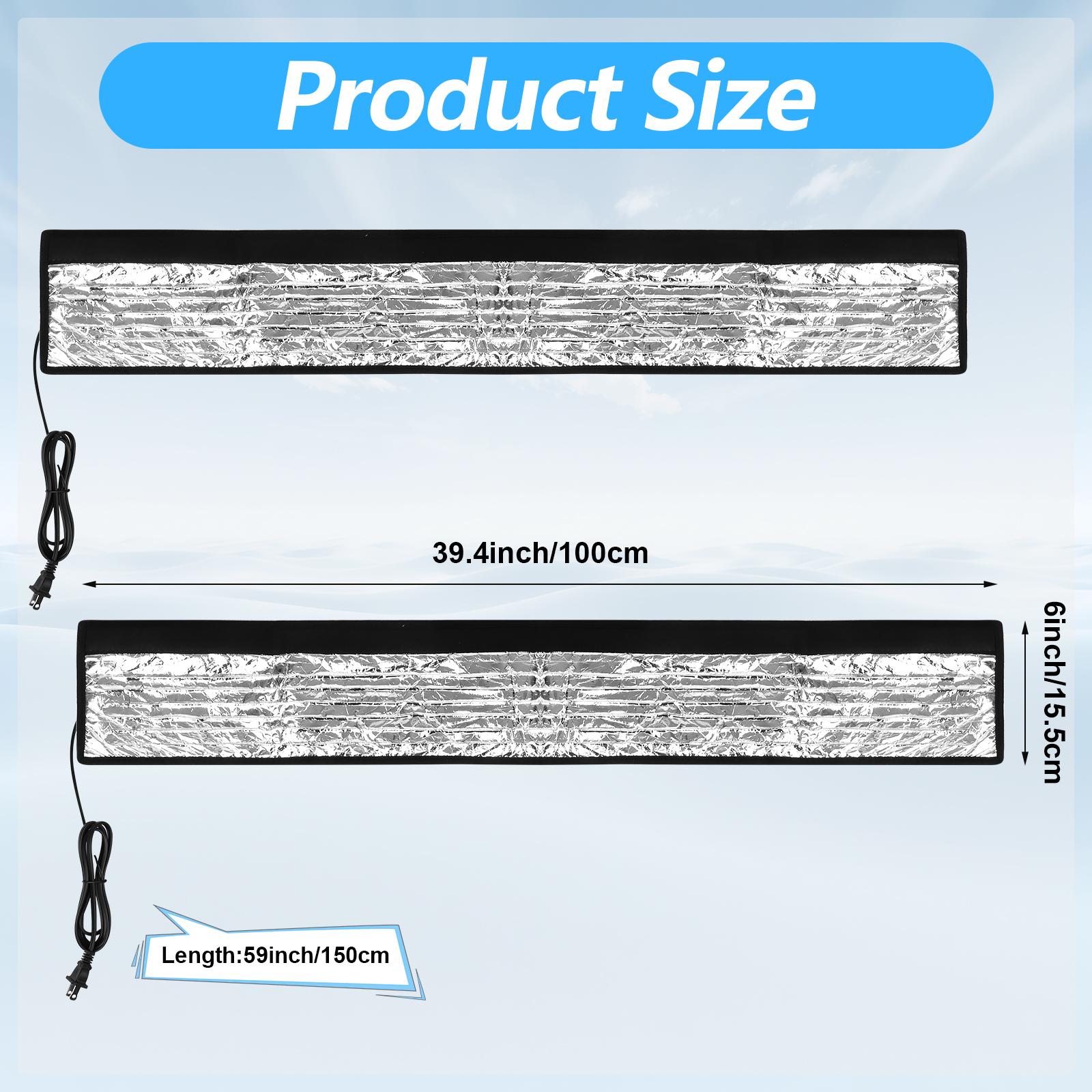 2 Pack Water Pipe Heat Blanket 39.4 X 6 Temperature Controlled Pipe Heater Wrap Aluminum Foil Freeze Protection Heating Cable синий
2 Pack Water Pipe Heat Blanket 39.4 X 6 Temperature Controlled Pipe Heater Wrap Aluminum Foil Freeze Protection Heating Cable синий