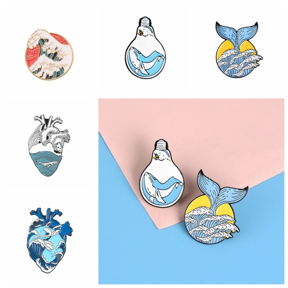 Lacquer Blue Ocean Brooches Wildlife Heart Metal Pin Cartoon Whale Series Enamel Lapel Pins Daily
Lacquer Blue Ocean Brooches Wildlife Heart Metal Pin Cartoon Whale Series Enamel Lapel Pins Daily