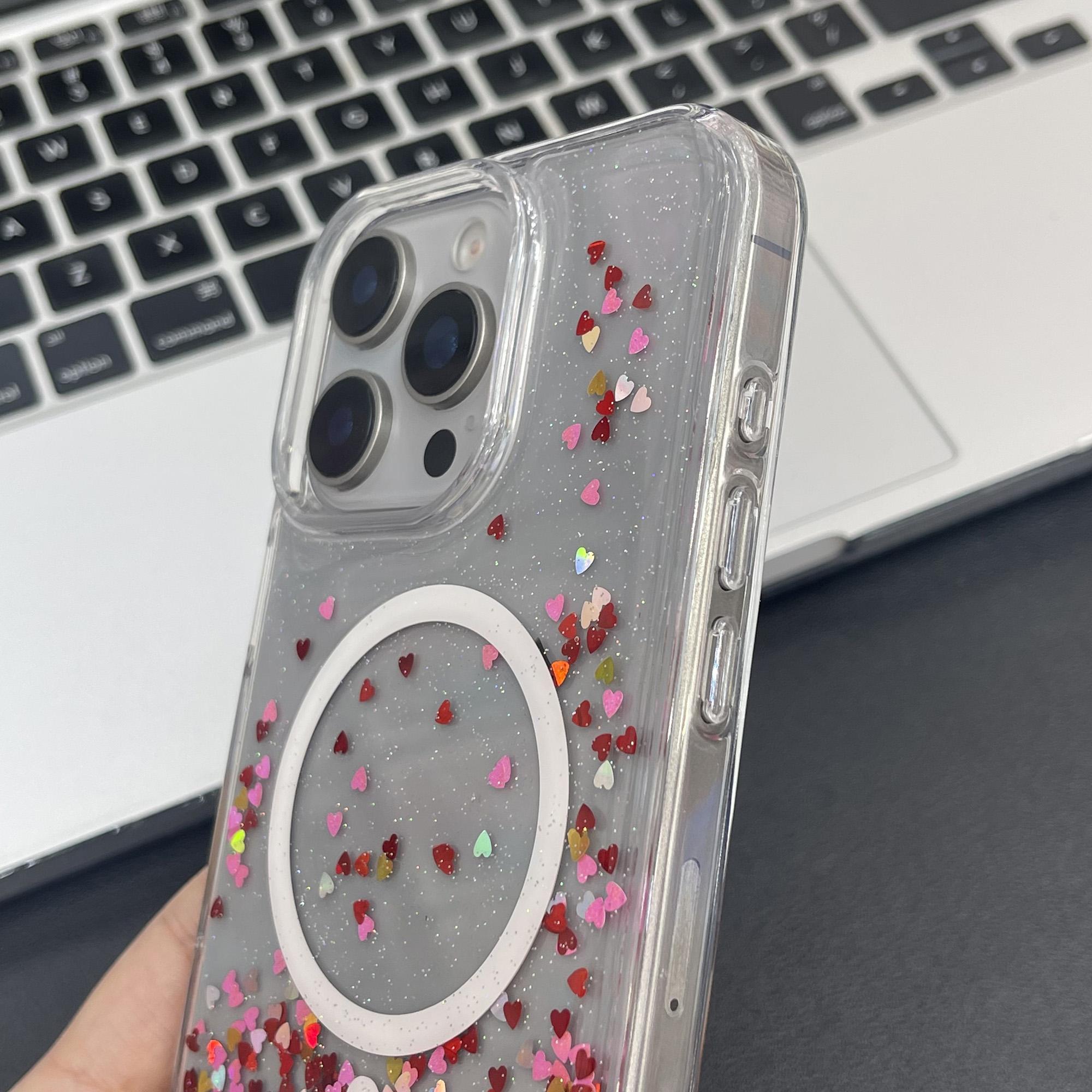 MOBEST For iPhone 15 Pro Magnetic Case Heart Shape Glitter Design TPU+PC Phone Cover As Shown A
MOBEST For iPhone 15 Pro Magnetic Case Heart Shape Glitter Design TPU+PC Phone Cover As Shown A