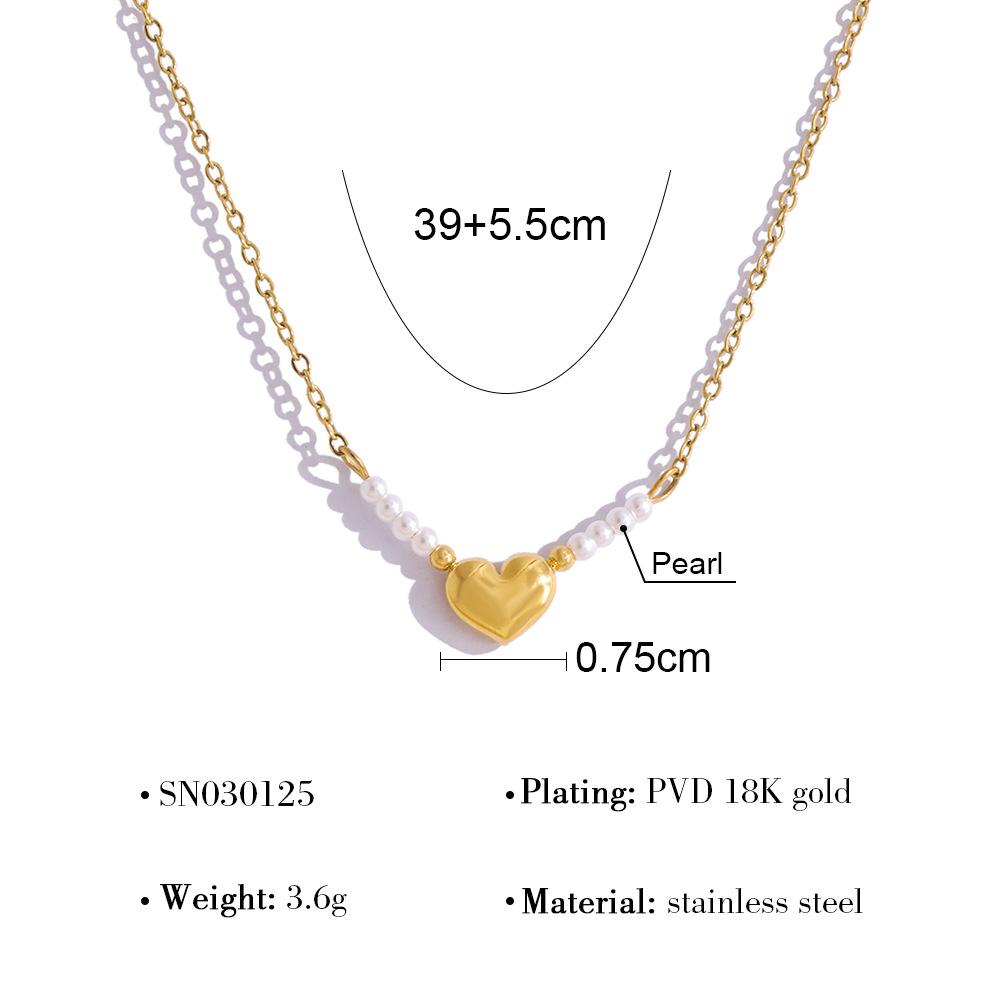 Autumn Winter New Women s Heart Pendant Pearl Choker Necklace Gold Versatile Jewelry
Autumn Winter New Women s Heart Pendant Pearl Choker Necklace Gold Versatile Jewelry