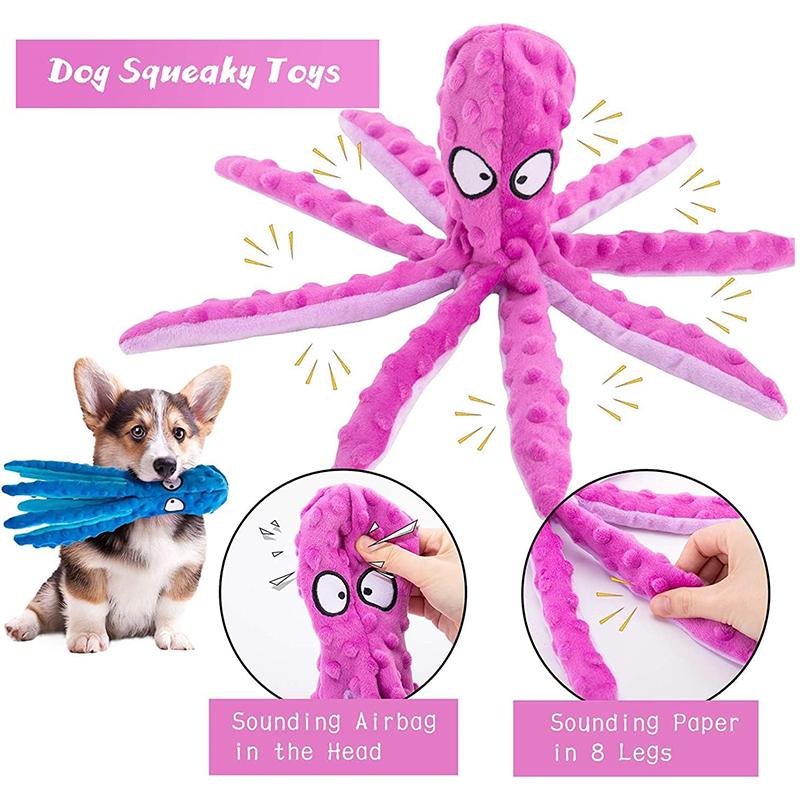 Dog Squeaky Toys Octopus Shape Plush Dog Cat Toy No Stuffing Crinkle Interactive Chew Toys for Small Large Dogs Puppy Plaything розовый
Dog Squeaky Toys Octopus Shape Plush Dog Cat Toy No Stuffing Crinkle Interactive Chew Toys for Small Large Dogs Puppy Plaything розовый