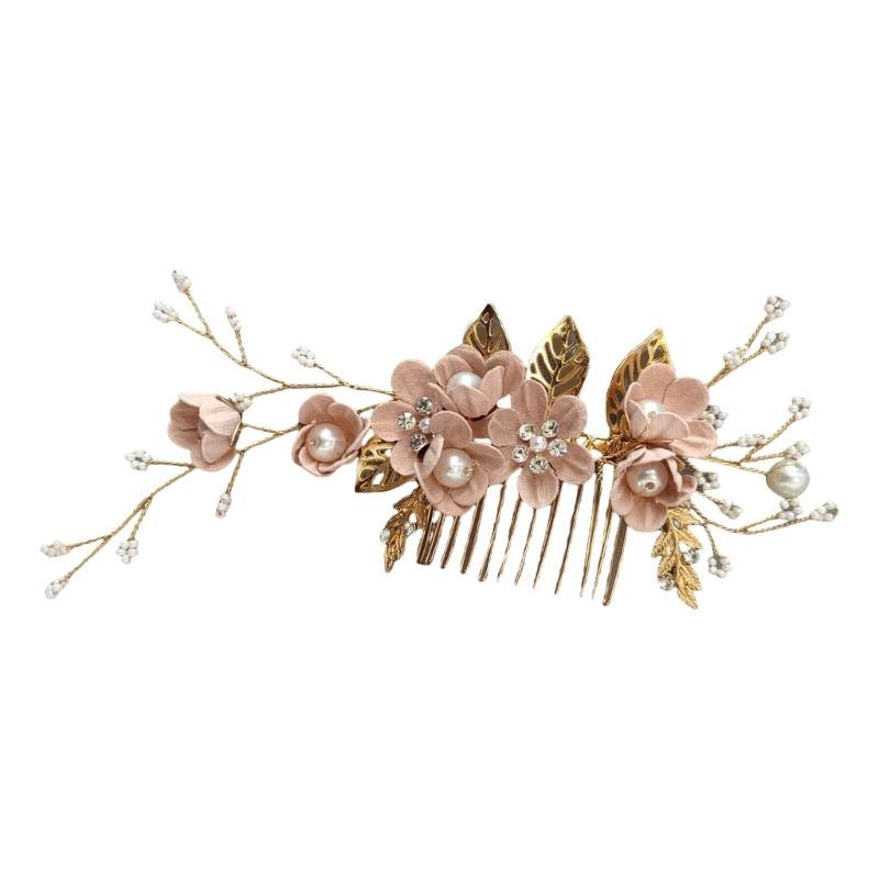 Handmade Floral Hairpiece with Crystal Wedding Hair Comb for Bride or Bridesmaid Ethnic Style Headwear Accessories розовый
Handmade Floral Hairpiece with Crystal Wedding Hair Comb for Bride or Bridesmaid Ethnic Style Headwear Accessories розовый
