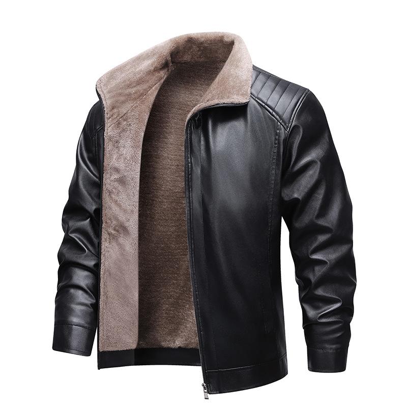 Plush Leather Jacket for Autumn and Winter Men s Leather Jacket, Lightweight Business Casual Lapel Versatile Jacket M
Plush Leather Jacket for Autumn and Winter Men s Leather Jacket, Lightweight Business Casual Lapel Versatile Jacket M