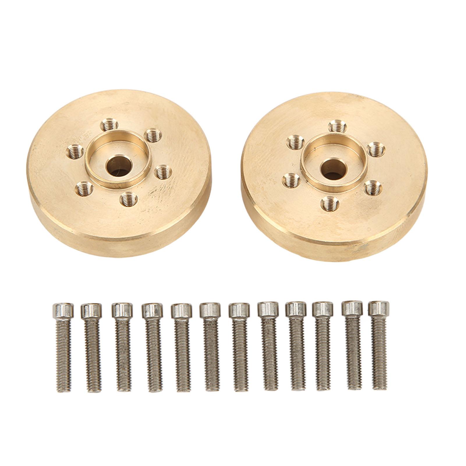 1Pair RC Car Brass Wheel Hex Hub 12mm for 110 Remote Control Car for Axial SCX10 Golden
1Pair RC Car Brass Wheel Hex Hub 12mm for 110 Remote Control Car for Axial SCX10 Golden
