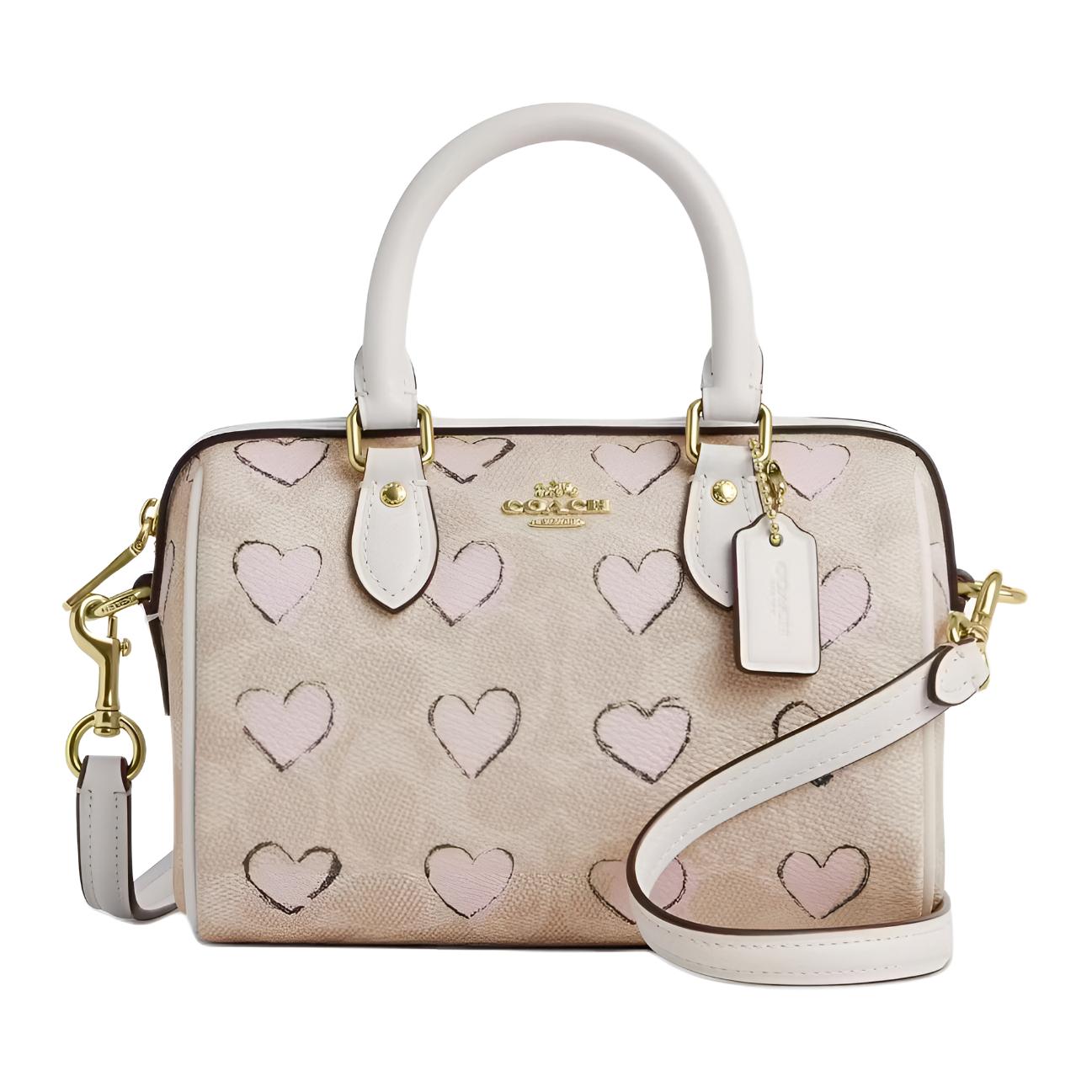 Coach Rowan 17 Heart Print Bowling Bag Women Handbags Off-White CBS69-IMSAS Basic Set (Bag+Dust Bag)
Coach Rowan 17 Heart Print Bowling Bag Women Handbags Off-White CBS69-IMSAS Basic Set (Bag+Dust Bag)