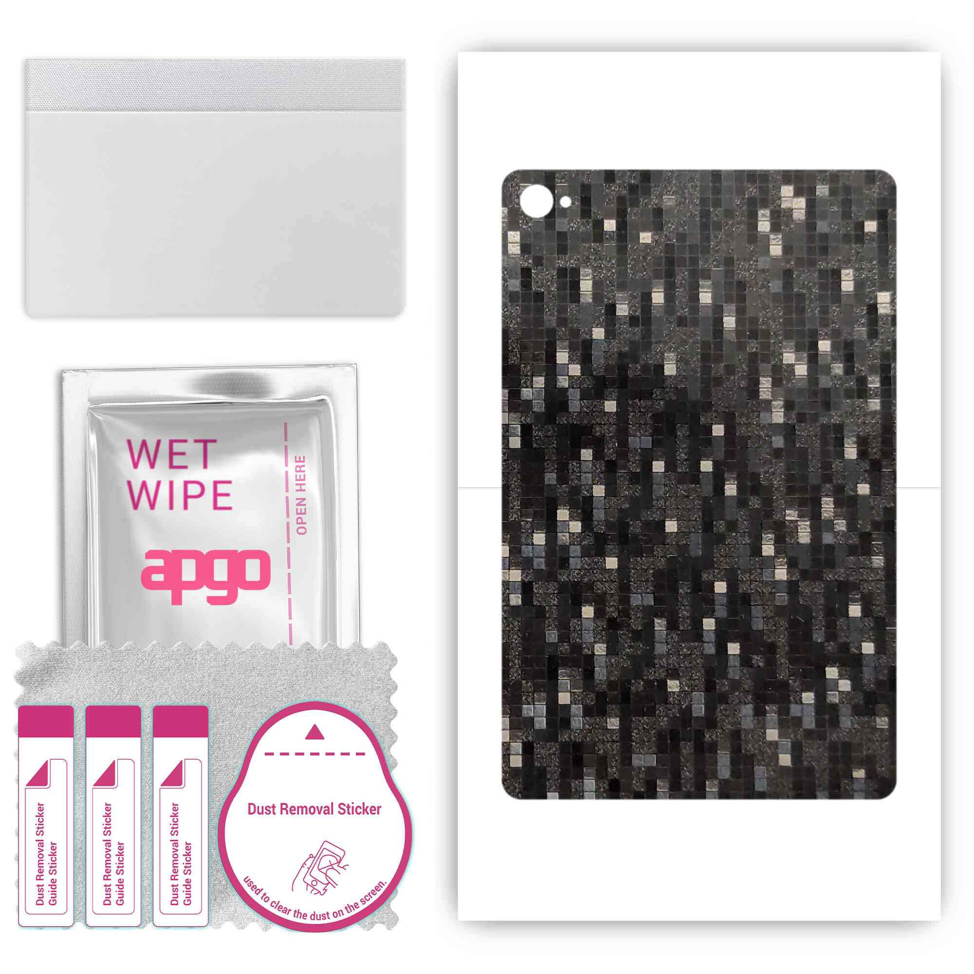 apgo Protective Skin Sticker for the back compatible with Blackview Tab 15 Pro, Wrap Film, Foil, Vinyl - Pattern Carbon Black Pixel
apgo Protective Skin Sticker for the back compatible with Blackview Tab 15 Pro, Wrap Film, Foil, Vinyl - Pattern Carbon Black Pixel