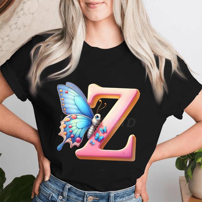 Y2K Butterfly Initial AZ Watercolor Flower Tops Women Aesthetic Alphabet 26 Letter Print T Shirt Fun Mother Mama Mom Tshirts 4XL
Y2K Butterfly Initial AZ Watercolor Flower Tops Women Aesthetic Alphabet 26 Letter Print T Shirt Fun Mother Mama Mom Tshirts 4XL