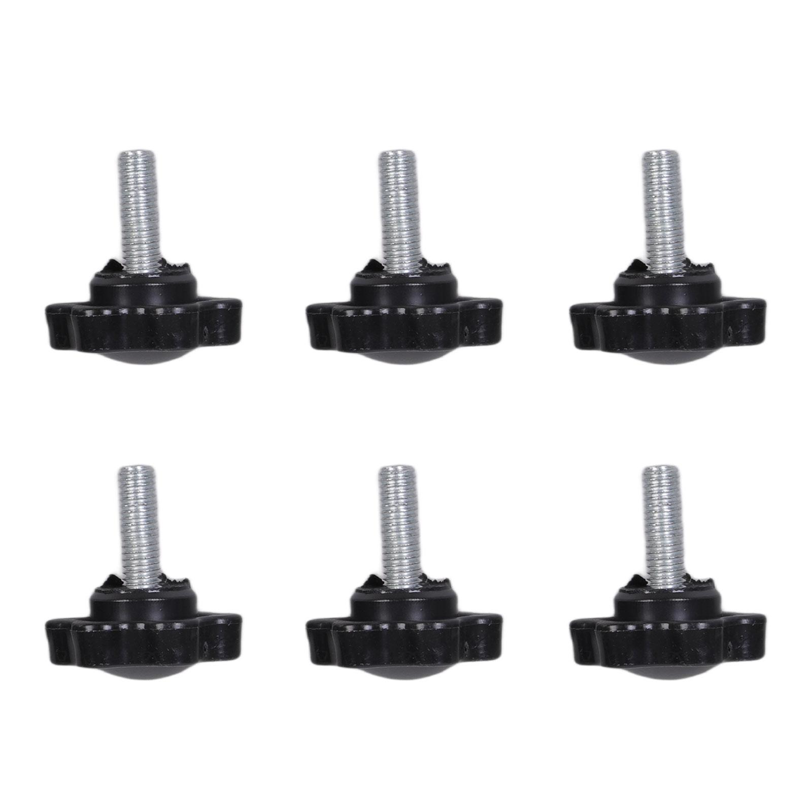 6Pcs Plastic Tighten Bolt Nuts Knob 5mm Thumb Screw Knob Hexagonal Head Handle Hand Screw Knurled Grip Easy to Install
6Pcs Plastic Tighten Bolt Nuts Knob 5mm Thumb Screw Knob Hexagonal Head Handle Hand Screw Knurled Grip Easy to Install