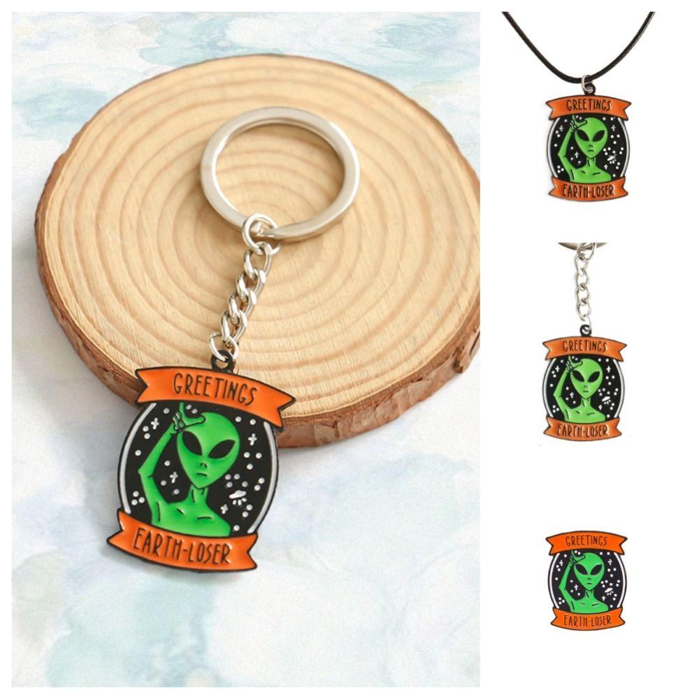 Cartoon Green Aliens Necklace Extraterrestrial Universe Brooch Earth Loser Pendant Backpack Decor
Cartoon Green Aliens Necklace Extraterrestrial Universe Brooch Earth Loser Pendant Backpack Decor