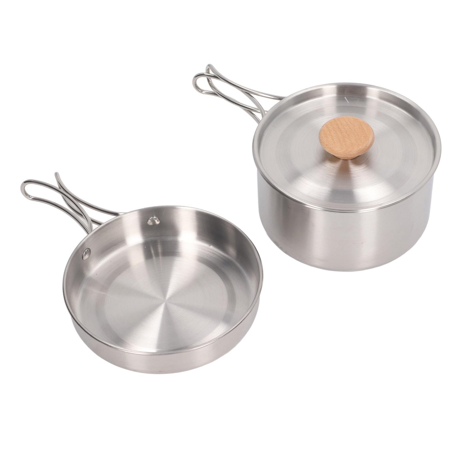 Набор кастрюль и сковород из нержавеющей стали 304, портативная походная посуда, набор для готовки, с сумкой для хранения для
Набор кастрюль и сковород из нержавеющей стали 304, портативная походная посуда, набор для готовки, с сумкой для хранения для