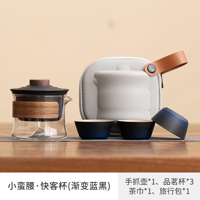 Slim Waist Gradual Color Ceramic Tea Set Kit Tea Separator Pottery 1 Pot 3 Cups Tea Maker Portable Travel Stock Bag Accessories
Slim Waist Gradual Color Ceramic Tea Set Kit Tea Separator Pottery 1 Pot 3 Cups Tea Maker Portable Travel Stock Bag Accessories