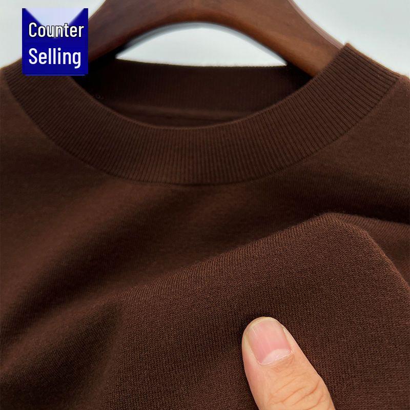 Мужской свитер с круглым вырезом из смесовой шерсти Romon - Однотонный трикотаж с длинным рукавом для весны и осени 3XL (185 cm): 170-185 lbs
Мужской свитер с круглым вырезом из смесовой шерсти Romon - Однотонный трикотаж с длинным рукавом для весны и осени 3XL (185 cm): 170-185 lbs