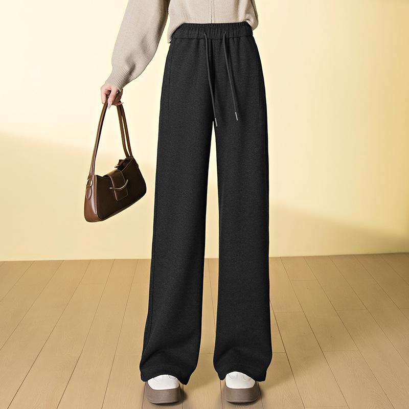 Женские шерстяные брюки широкие штанины осень и зима новые на шнуровке эластичная талия свободные утолщенные драпирующиеся прямые брюки 2XL черный серый
Женские шерстяные брюки широкие штанины осень и зима новые на шнуровке эластичная талия свободные утолщенные драпирующиеся прямые брюки 2XL черный серый