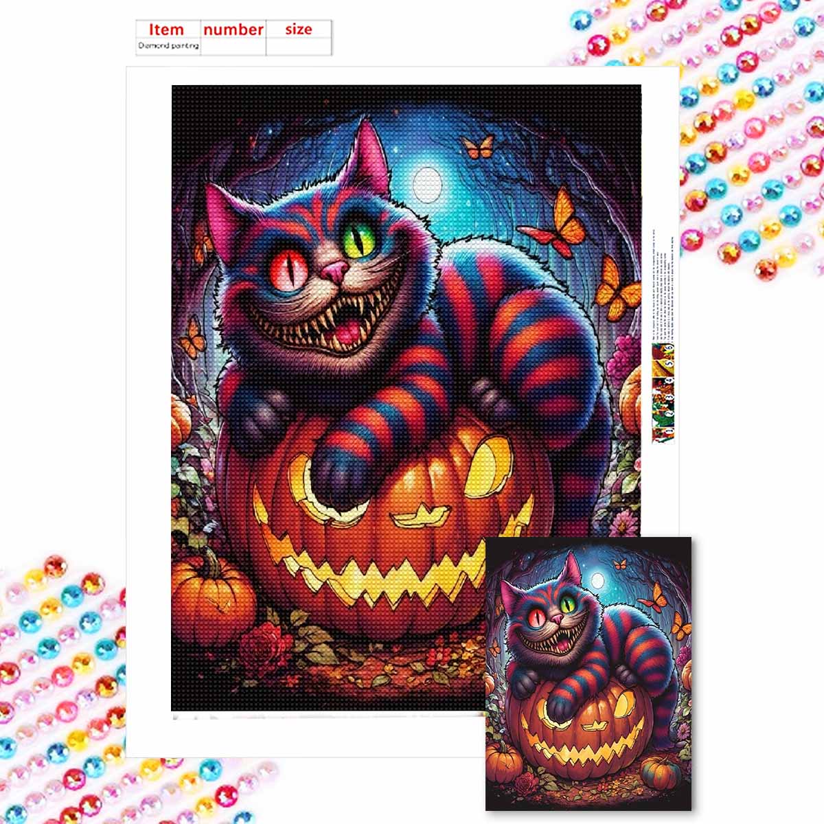 Алмазная мозаика Красочная алмазная живопись Кошки табби и тыквенные фонари Полная круглая вышивка Мультяшные креативные хобби Настенный декор Round 20x30cm
Алмазная мозаика Красочная алмазная живопись Кошки табби и тыквенные фонари Полная круглая вышивка Мультяшные креативные хобби Настенный декор Round 20x30cm