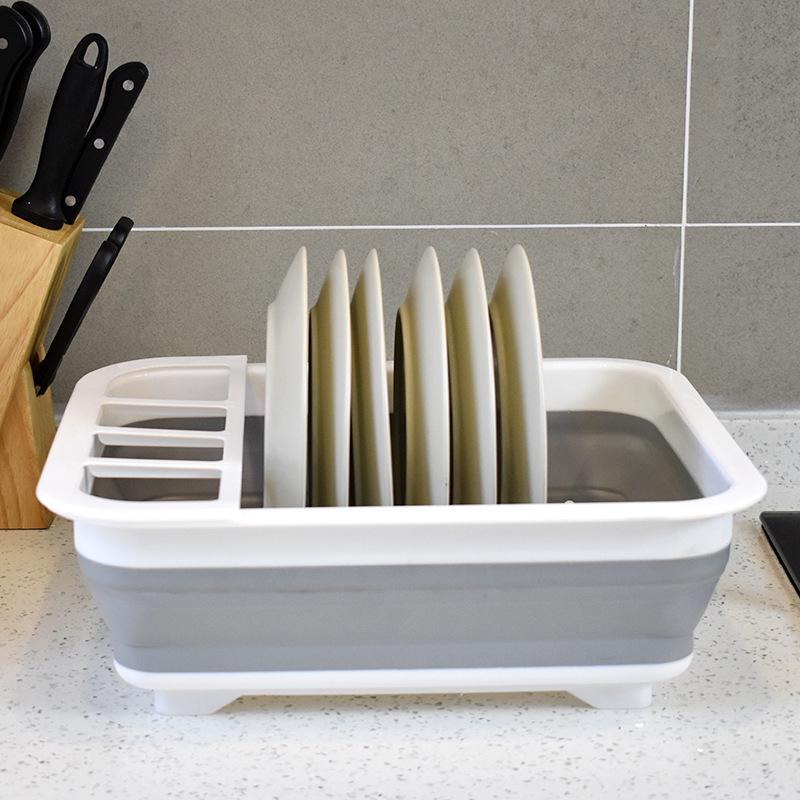 Foldable Dish Drying Rack for Bowls, Chopsticks, and Tableware Small Gray
Foldable Dish Drying Rack for Bowls, Chopsticks, and Tableware Small Gray