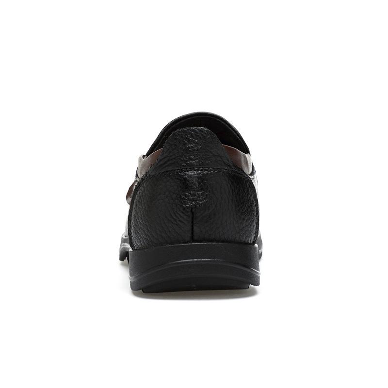 Large size shoes leather shoes first layer cowhide casual shoes dad grandpa shoes large size soft sole 37 чорний
Large size shoes leather shoes first layer cowhide casual shoes dad grandpa shoes large size soft sole 37 чорний