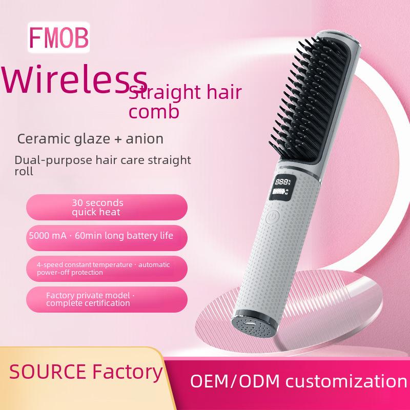 Portable Wireless Hair Styler: Dual-Use Straightener & Curler with USB Charging and Negative Ions for Damage-Free Styling білий
Portable Wireless Hair Styler: Dual-Use Straightener & Curler with USB Charging and Negative Ions for Damage-Free Styling білий