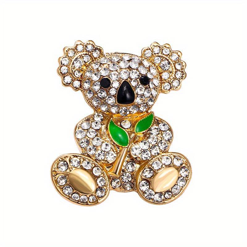 Women Men Cute Crystal Bear Badges Pin Fashion Creative Exquisite Rhinestone Animal Brooch Accessories
Women Men Cute Crystal Bear Badges Pin Fashion Creative Exquisite Rhinestone Animal Brooch Accessories