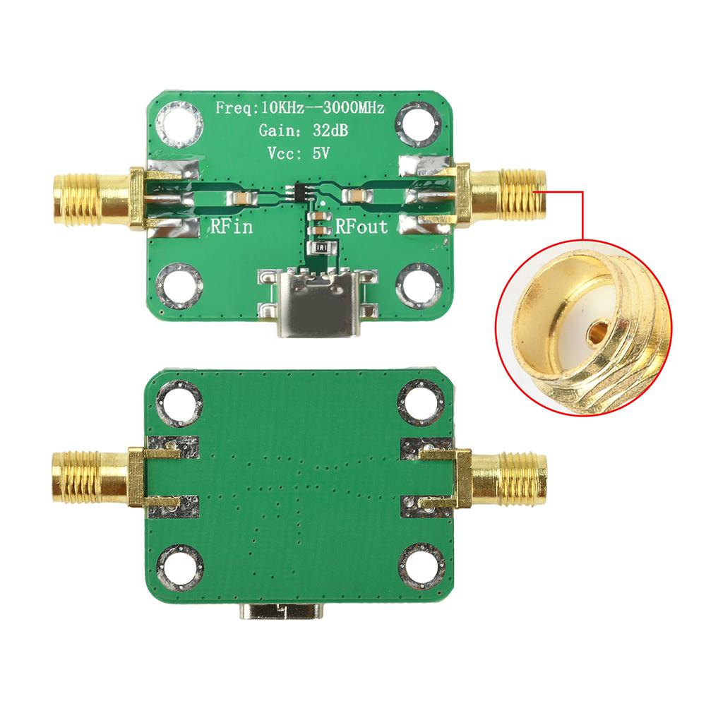 10KHz-3GHz Low Noise Amplifier Medium Power LNA RF Broadband Amplifier Module 32dB Gain Type C
10KHz-3GHz Low Noise Amplifier Medium Power LNA RF Broadband Amplifier Module 32dB Gain Type C