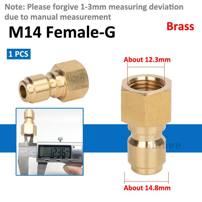M14 M18 M22 Quick Connector High Pressure Quick Coupling For Car Washer Water Gun Adapter Joints Garden irrigation Accessories
M14 M18 M22 Quick Connector High Pressure Quick Coupling For Car Washer Water Gun Adapter Joints Garden irrigation Accessories
