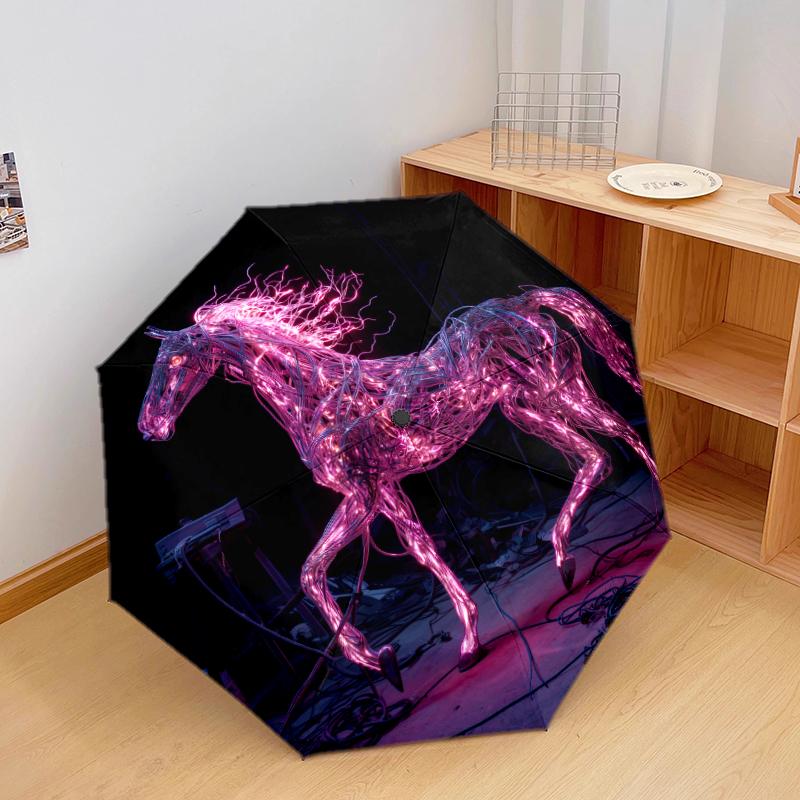 1 PC Automatic Folding Umbrella - horses Pattern, Portable & Foldable Design with 8 Ribs, Christmas Birthday Gifts
1 PC Automatic Folding Umbrella - horses Pattern, Portable & Foldable Design with 8 Ribs, Christmas Birthday Gifts
