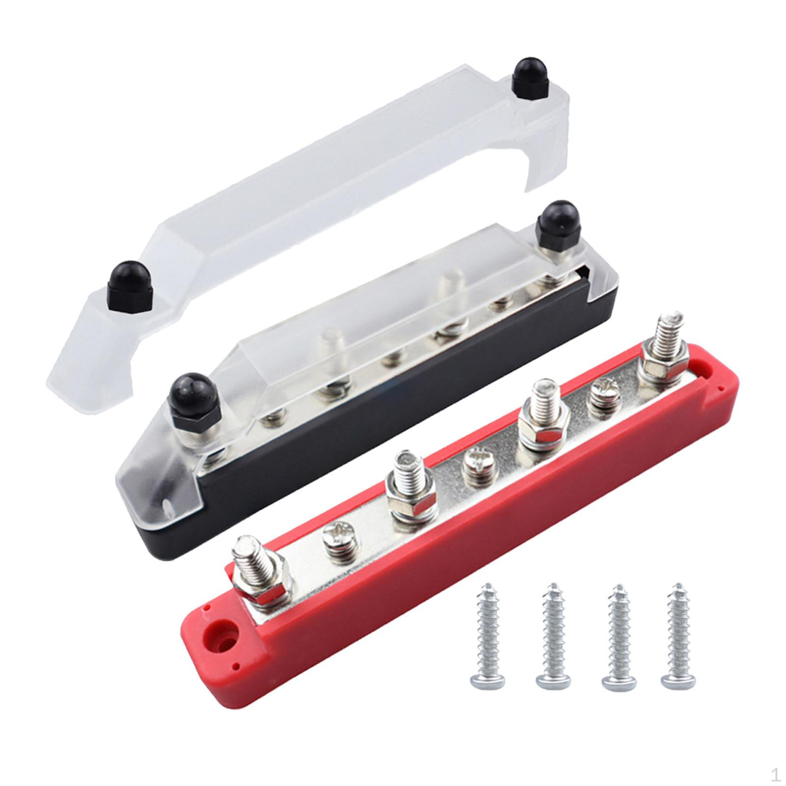 Power Distribution Block, 150 Amp, with Cover 3 Terminal Screws Durable Replace Parts,
Power Distribution Block, 150 Amp, with Cover 3 Terminal Screws Durable Replace Parts,