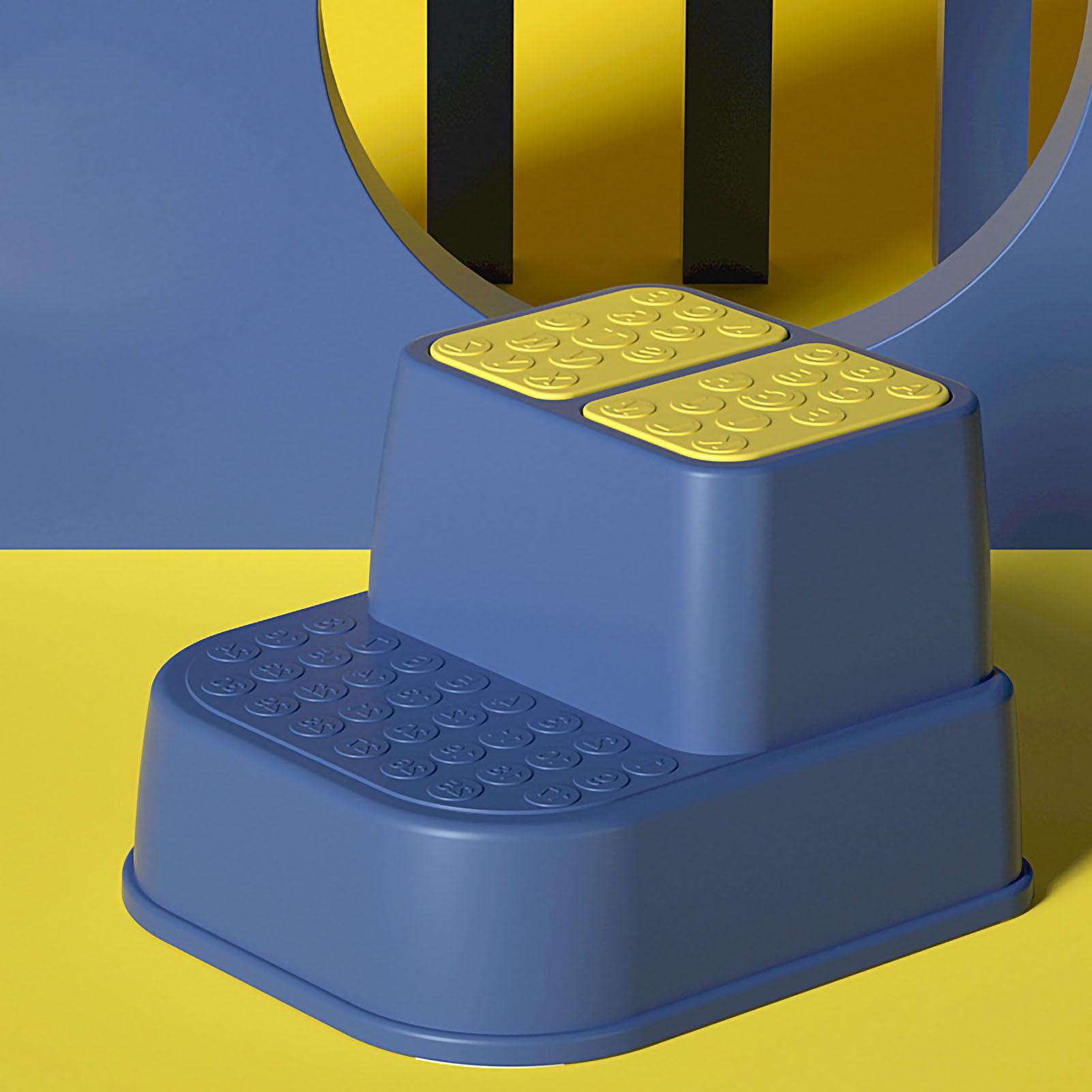 Toilet Step Stool Plastic Non Slip Heavy Duty Rollover Prevention Tool for Baby Children Blue 2 1 Layer синій
Toilet Step Stool Plastic Non Slip Heavy Duty Rollover Prevention Tool for Baby Children Blue 2 1 Layer синій