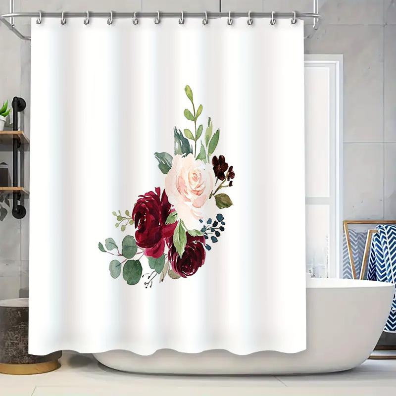 Floral Shower Curtain Botanical Roses Greenery Washable Bathroom Decor Vintage Farmhouse Style Modern Fabric Shower Curtain Set W60H190(CM)-1 Pcs
Floral Shower Curtain Botanical Roses Greenery Washable Bathroom Decor Vintage Farmhouse Style Modern Fabric Shower Curtain Set W60H190(CM)-1 Pcs