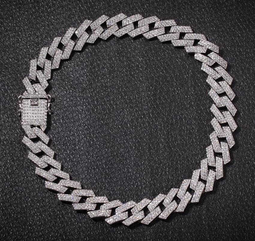 THE BLING KING 20mm Prong Cuban Link Chains Necklace Fashion Hiphop Jewelry 3 Row Rhinestones Iced Out Necklaces For Men 7inch Bracelet
THE BLING KING 20mm Prong Cuban Link Chains Necklace Fashion Hiphop Jewelry 3 Row Rhinestones Iced Out Necklaces For Men 7inch Bracelet
