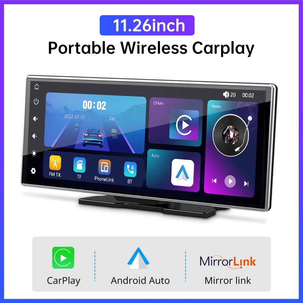 11,26-дюймовый сенсорный экран IPS CarPlay Радио Мультимедиа Видеоплеер Портативный беспроводной Carplay MP5-плеер для Apple или Android Auto
11,26-дюймовый сенсорный экран IPS CarPlay Радио Мультимедиа Видеоплеер Портативный беспроводной Carplay MP5-плеер для Apple или Android Auto