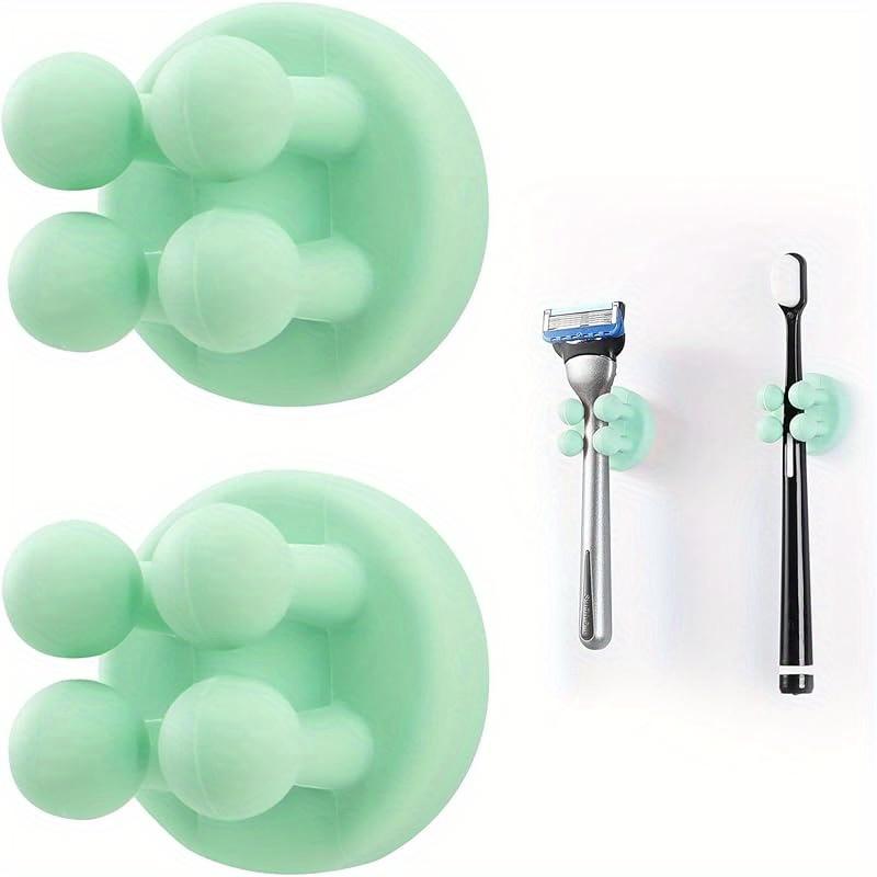 Wall-Mounted Plastic Toothbrush Holders with Multi-Hook - Space-Saving Vertical Suitable for Bathroom, Kitchen, Office 1PC зелёный
Wall-Mounted Plastic Toothbrush Holders with Multi-Hook - Space-Saving Vertical Suitable for Bathroom, Kitchen, Office 1PC зелёный