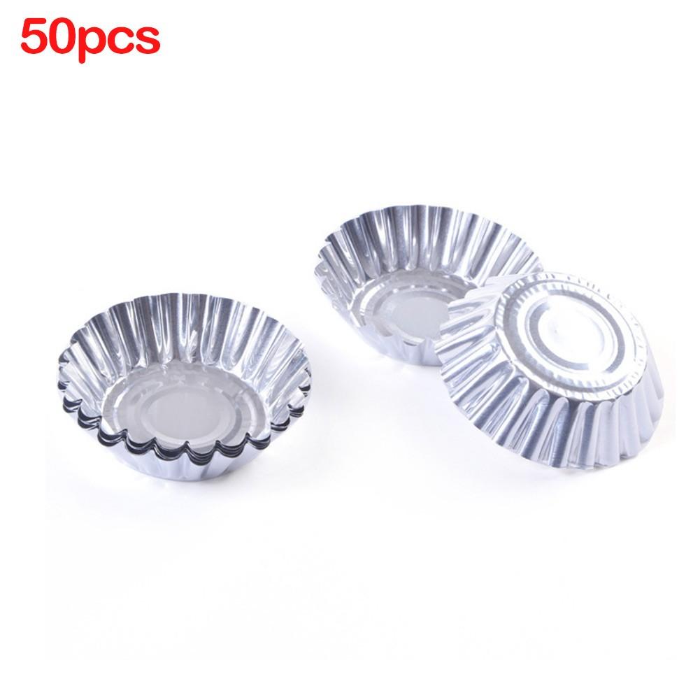 50Pcs Egg Tart Aluminum Silver Cupcake Cake Cookie Mold-Mould Tin Baking Tool
50Pcs Egg Tart Aluminum Silver Cupcake Cake Cookie Mold-Mould Tin Baking Tool