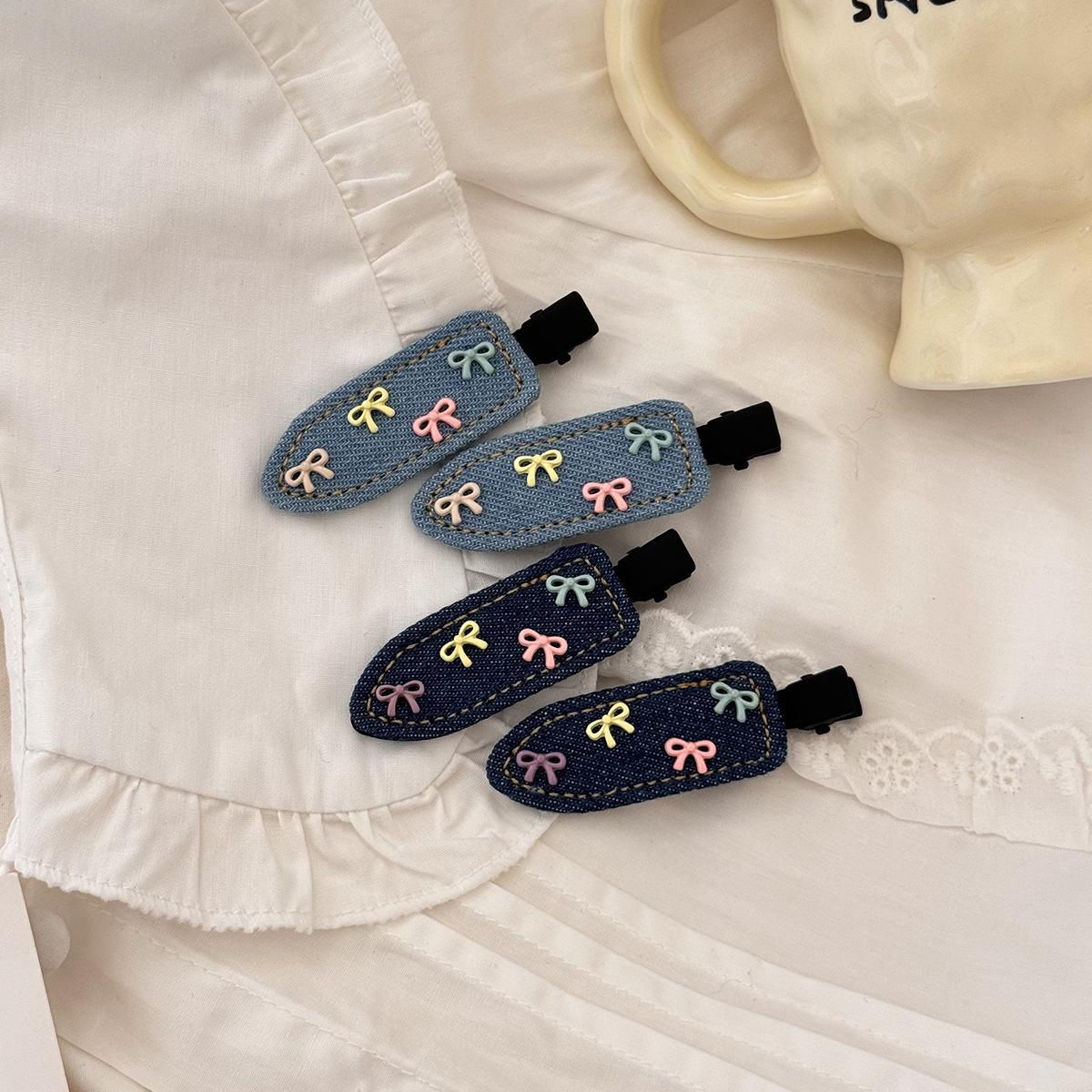 Korea s new summer sweet and cute colorful bow cowboy water droplets without trace hair bang clip headdress hair accessories NEW
Korea s new summer sweet and cute colorful bow cowboy water droplets without trace hair bang clip headdress hair accessories NEW