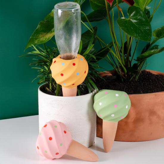 4 Pcs Self Watering Bulbs Terracotta 210ml Watering Globes Polka Dot Automatic Watering Bulbs for Indoor Plants 4pcs
4 Pcs Self Watering Bulbs Terracotta 210ml Watering Globes Polka Dot Automatic Watering Bulbs for Indoor Plants 4pcs