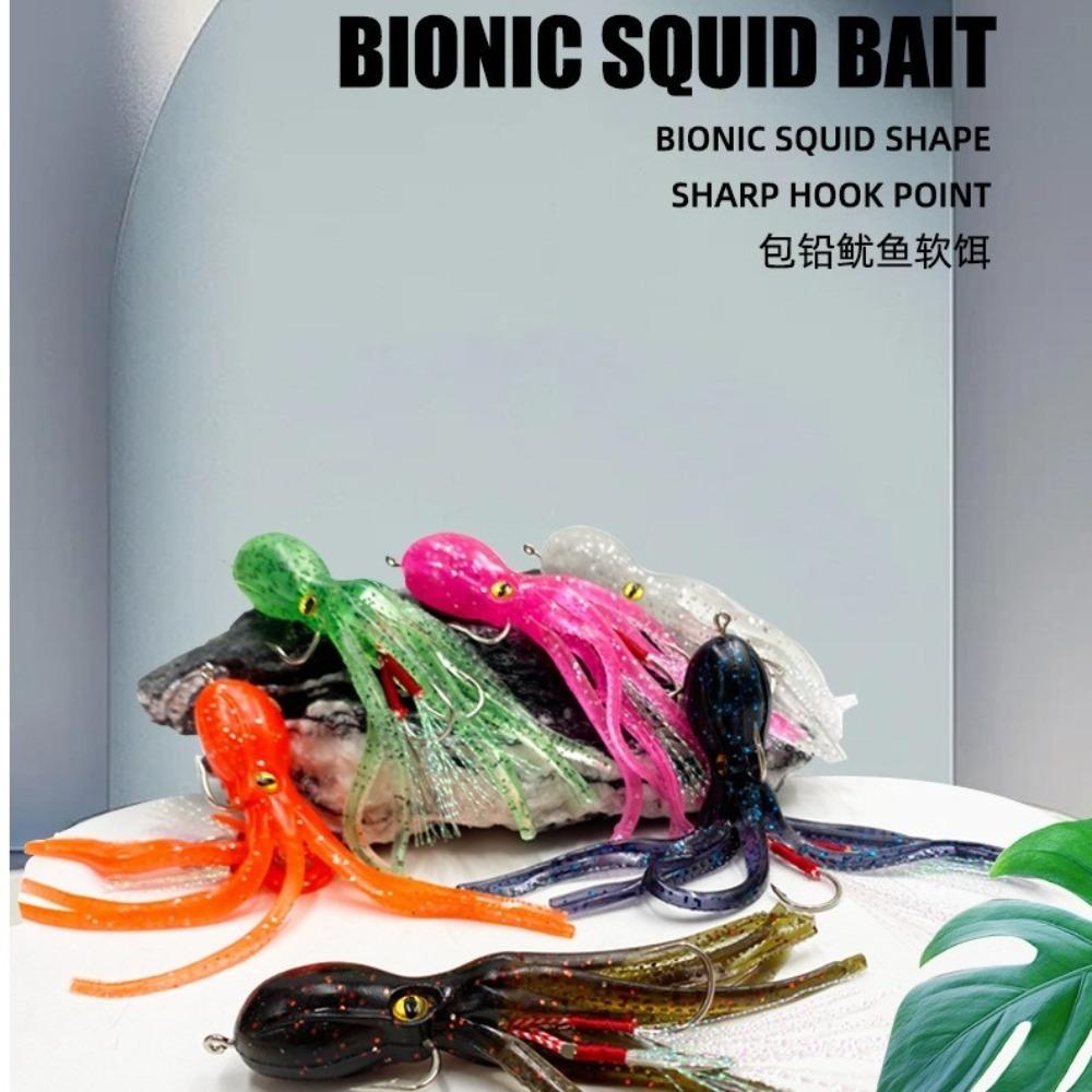 Rubber Octopus Squid Lure 19g 11cm Fishing Tackle 2025 Squid Skirt Lure E 
Rubber Octopus Squid Lure 19g 11cm Fishing Tackle 2025 Squid Skirt Lure E