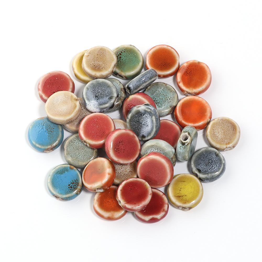 10pcs/lot Ceramic Floral Glaze Beads Flat Round Shape Beads Multicolor Loose Beads For Jewelry Making DIY Necklace Accessories
10pcs/lot Ceramic Floral Glaze Beads Flat Round Shape Beads Multicolor Loose Beads For Jewelry Making DIY Necklace Accessories