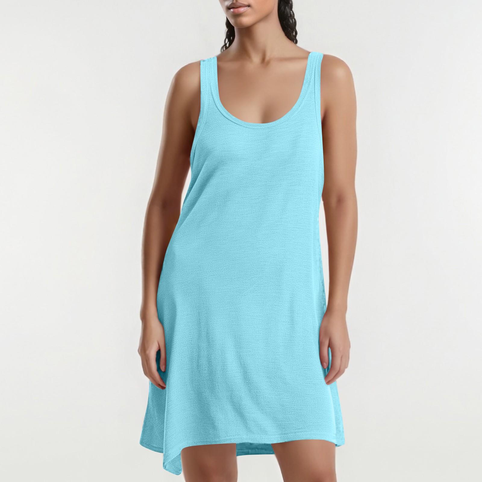 Sleeveless Scoop Neck Casual Tank Dress for Women Relaxed Fit Lightweight Soft Knit Fabric Simple Design L
Sleeveless Scoop Neck Casual Tank Dress for Women Relaxed Fit Lightweight Soft Knit Fabric Simple Design L