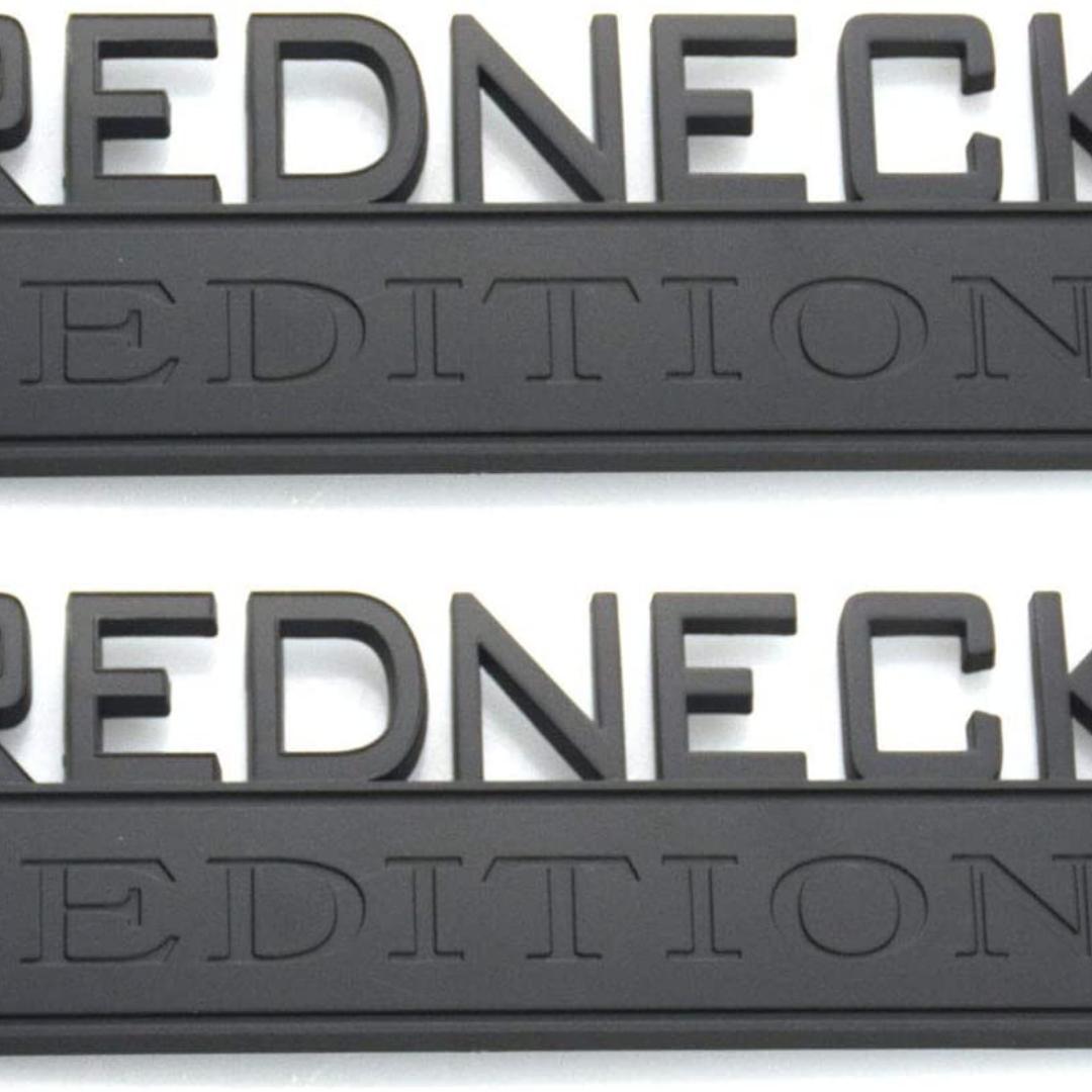 2 шт. автомобильная эмблема Redneck Edition, хромированный значок, 3D наклейка, наклейка, совместимая с F-150 F250 F350 Silverado 1500 (Красный/черный) чёрный
2 шт. автомобильная эмблема Redneck Edition, хромированный значок, 3D наклейка, наклейка, совместимая с F-150 F250 F350 Silverado 1500 (Красный/черный) чёрный