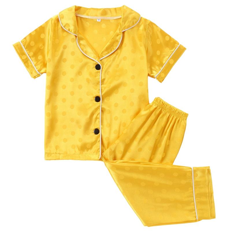 1-6 Years Kids Pajama Set Short Sleeve Button Top and Pants Comfortable Loungewear 120
1-6 Years Kids Pajama Set Short Sleeve Button Top and Pants Comfortable Loungewear 120